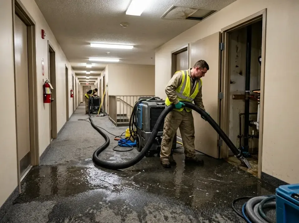 multi-unit-apartment-hallway-f-005 — frequently asked questions, Emergency Burst Pipe Water Extraction & Removal in Silver C…